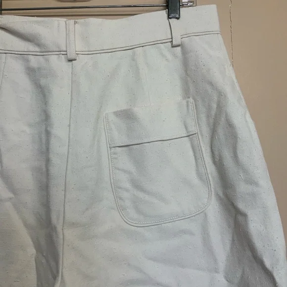 Sezane Alberello Ecru Shorts FR 42 Size 10  New - Picture 9 of 12